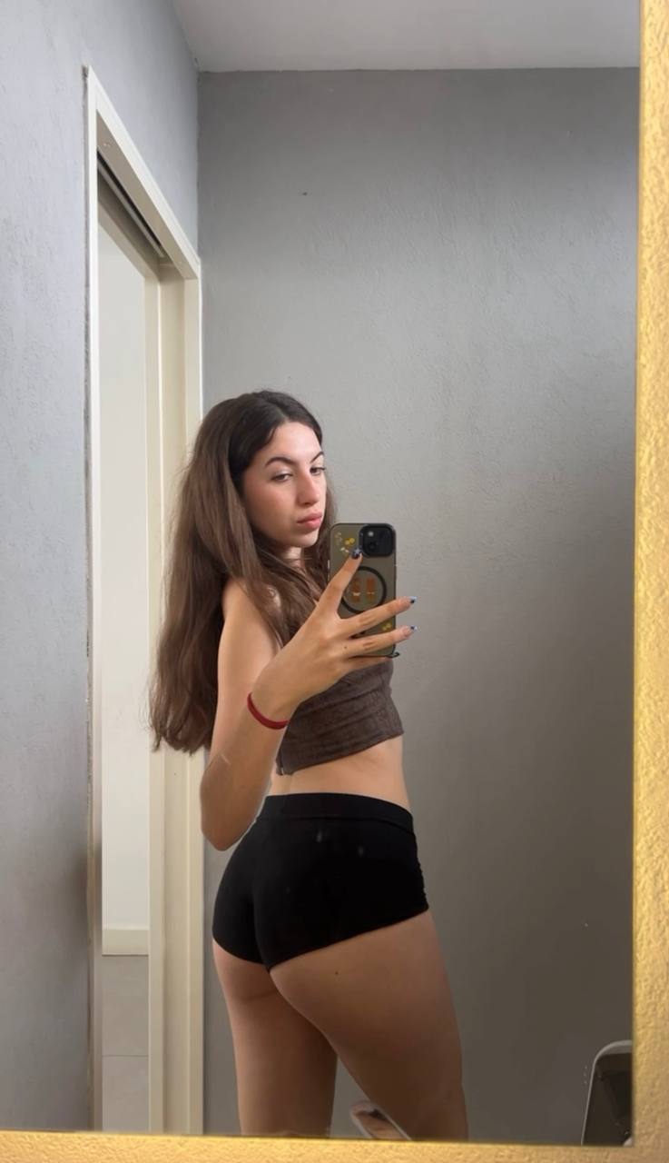 Amber in her underwear in Gaborone