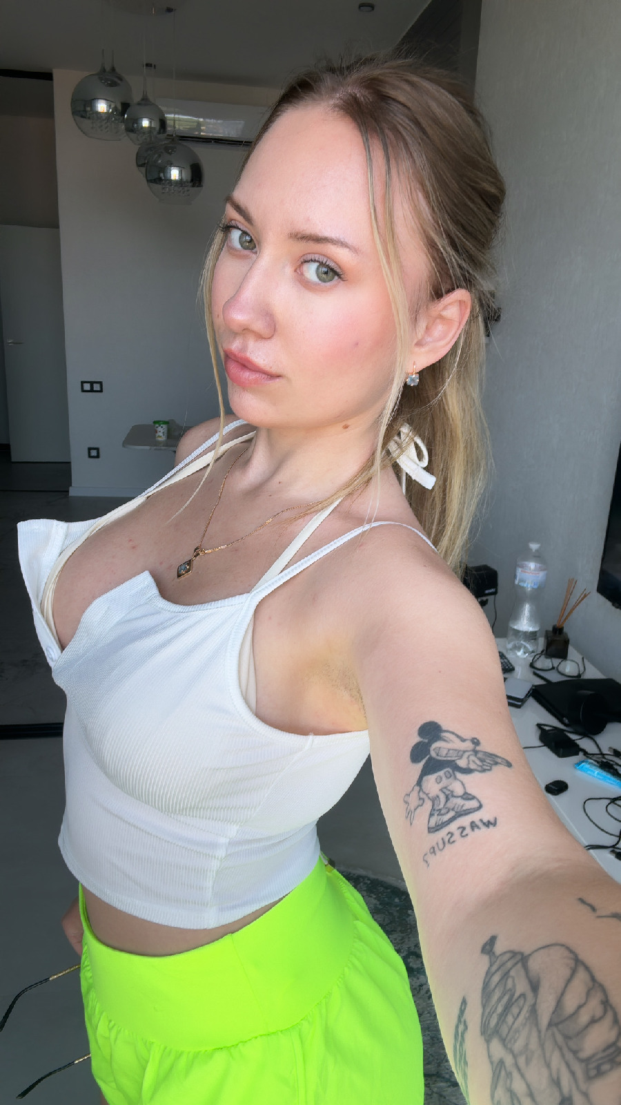 KateV in her underwear in Gaborone