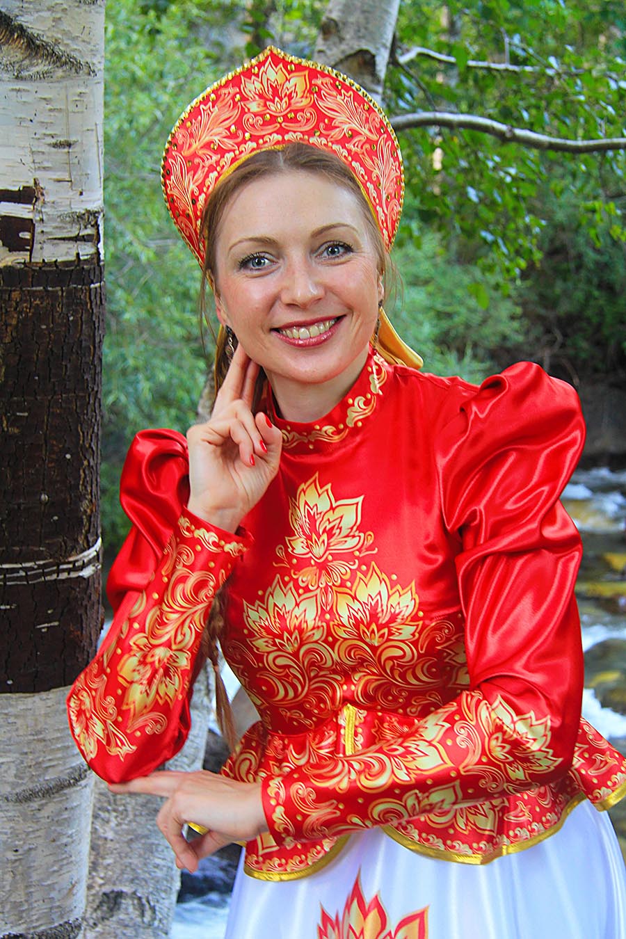 Women in Slavic costumes in Gaborone