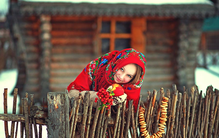 Sexy girl Women in Slavic costumes in Gaborone