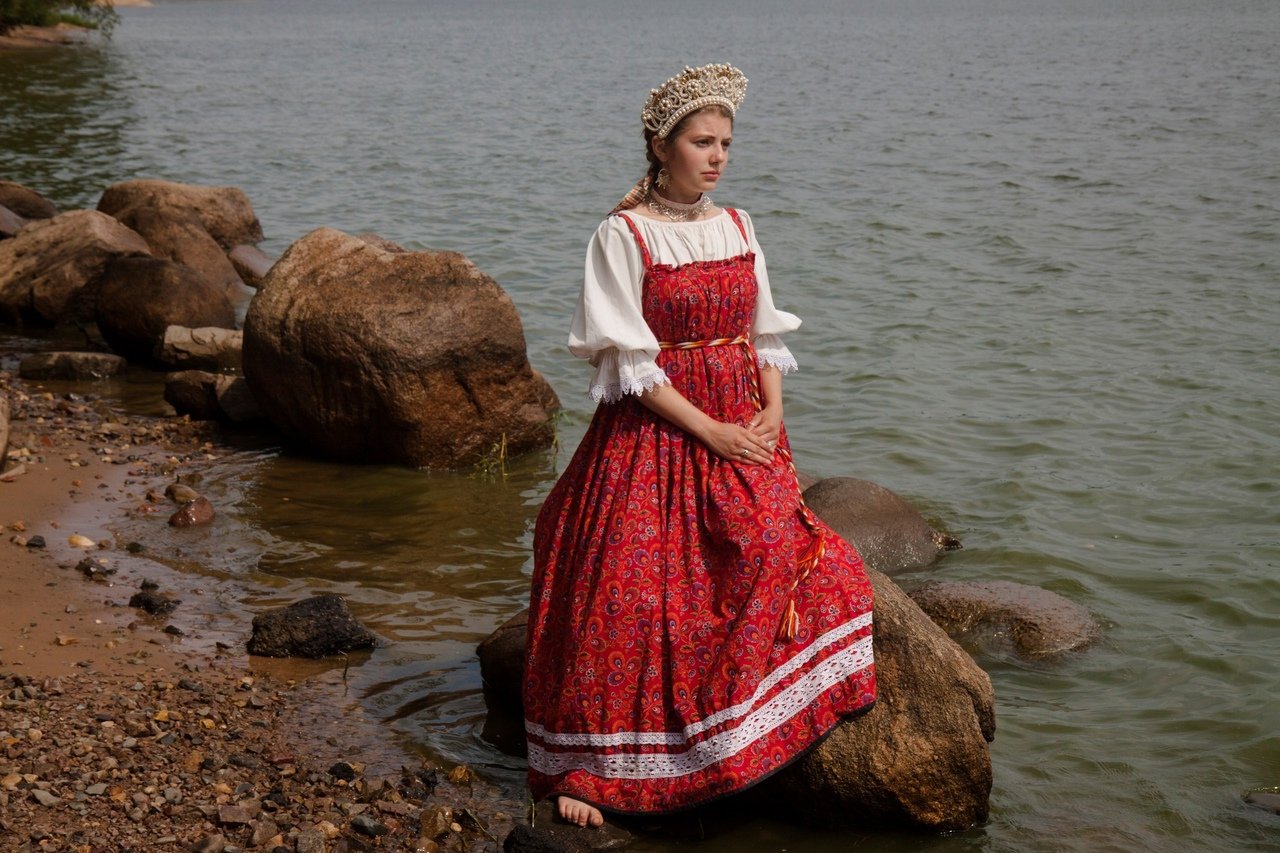 Women in Slavic costumes in Gaborone